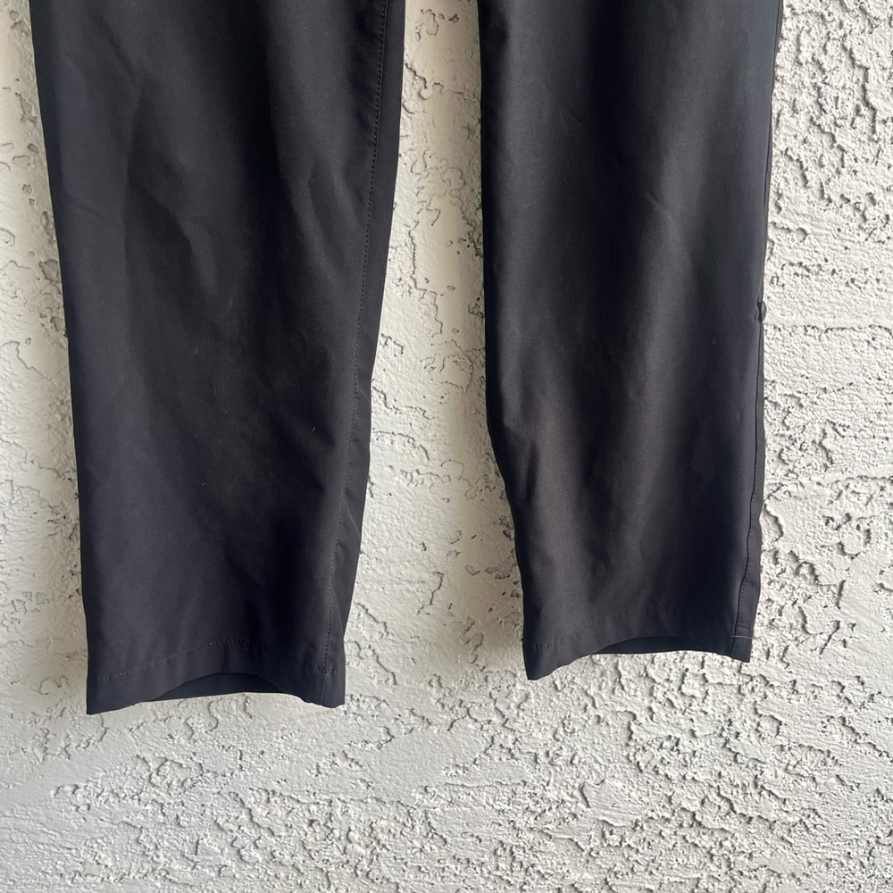 EDDIE BAUER Black Polyester/Elastic Waistband Cargo Pants Bootcut Women’s 8 - Picture 10 of 10
